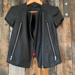 Zara leather jacket